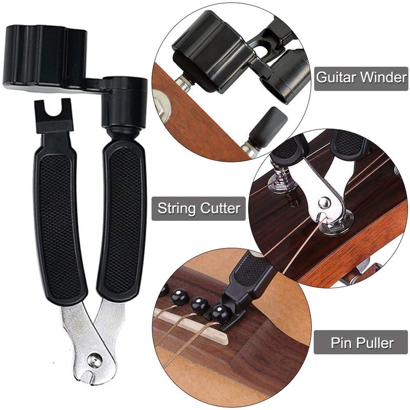 CJRSLRB 3Pack Guitar String Winder Guitar String Cutter and Bridge Pin Puller, 3 in 1 Guitar Tool Guitar Accessories - Image 2